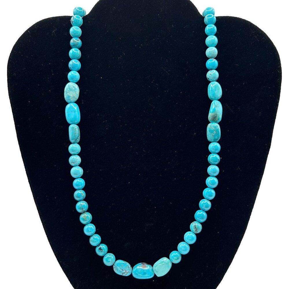 Desert Rose Trading Co. DTR Jay King Infinity Turquoise Bead Necklace 925 - 40"